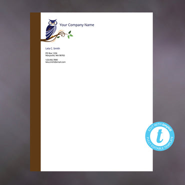 Owl letterhead